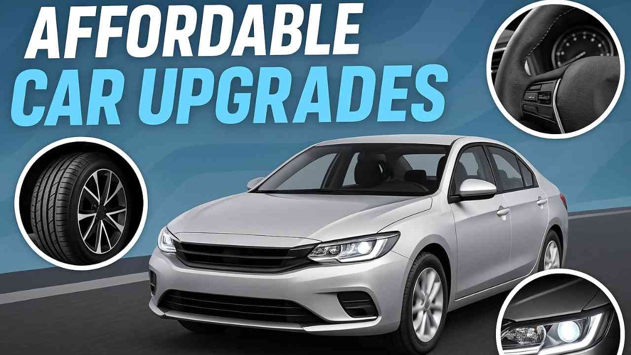 Car with affordable upgrades including new tires and headlights